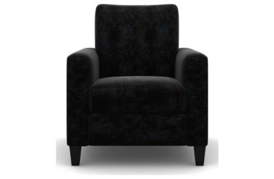 Heart of House Harrison Shimmer Fabric Chair - Black